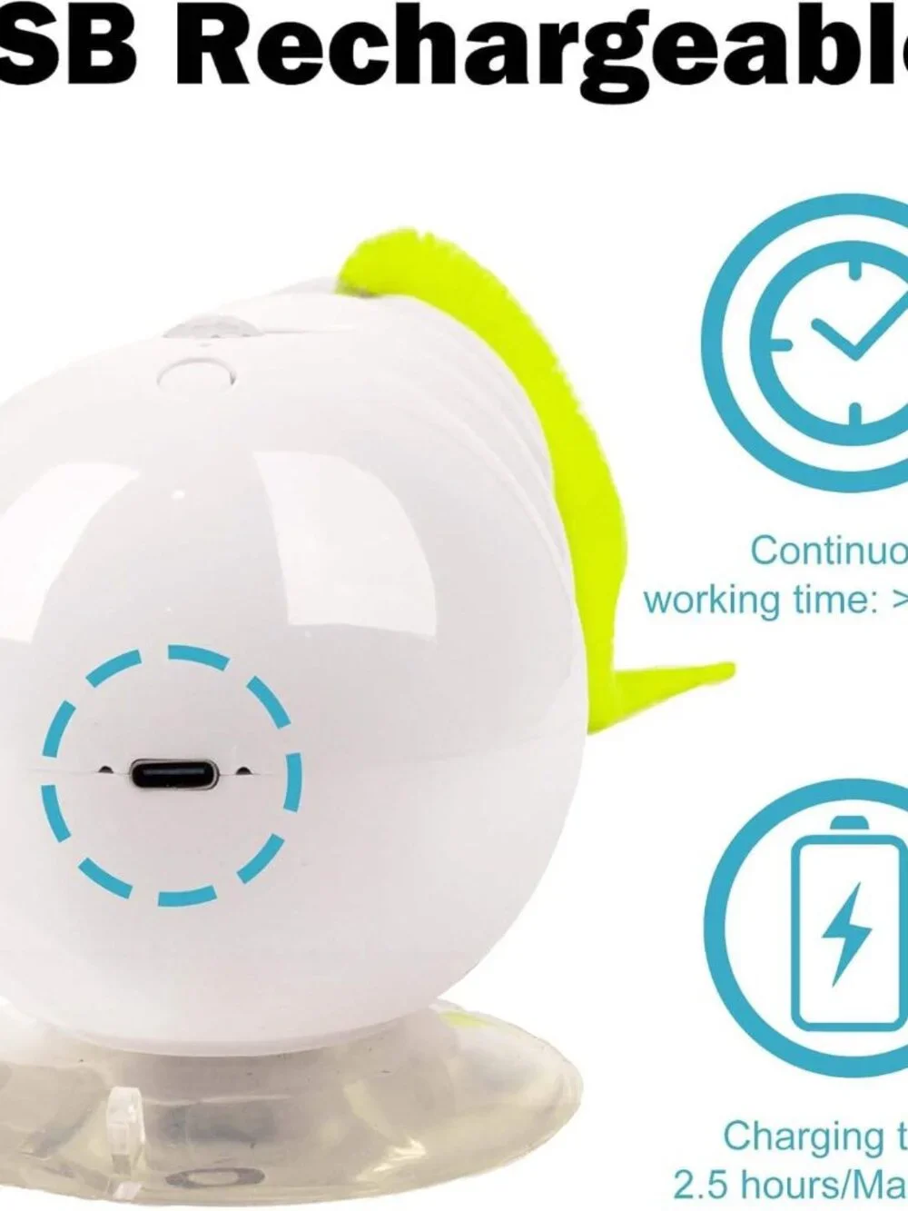 Modern Eco-friendly Plastic Feather Interactive Cat Toy Smart Motion Activated W